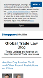 Mobile Screenshot of globaltradelawblog.com