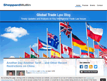Tablet Screenshot of globaltradelawblog.com